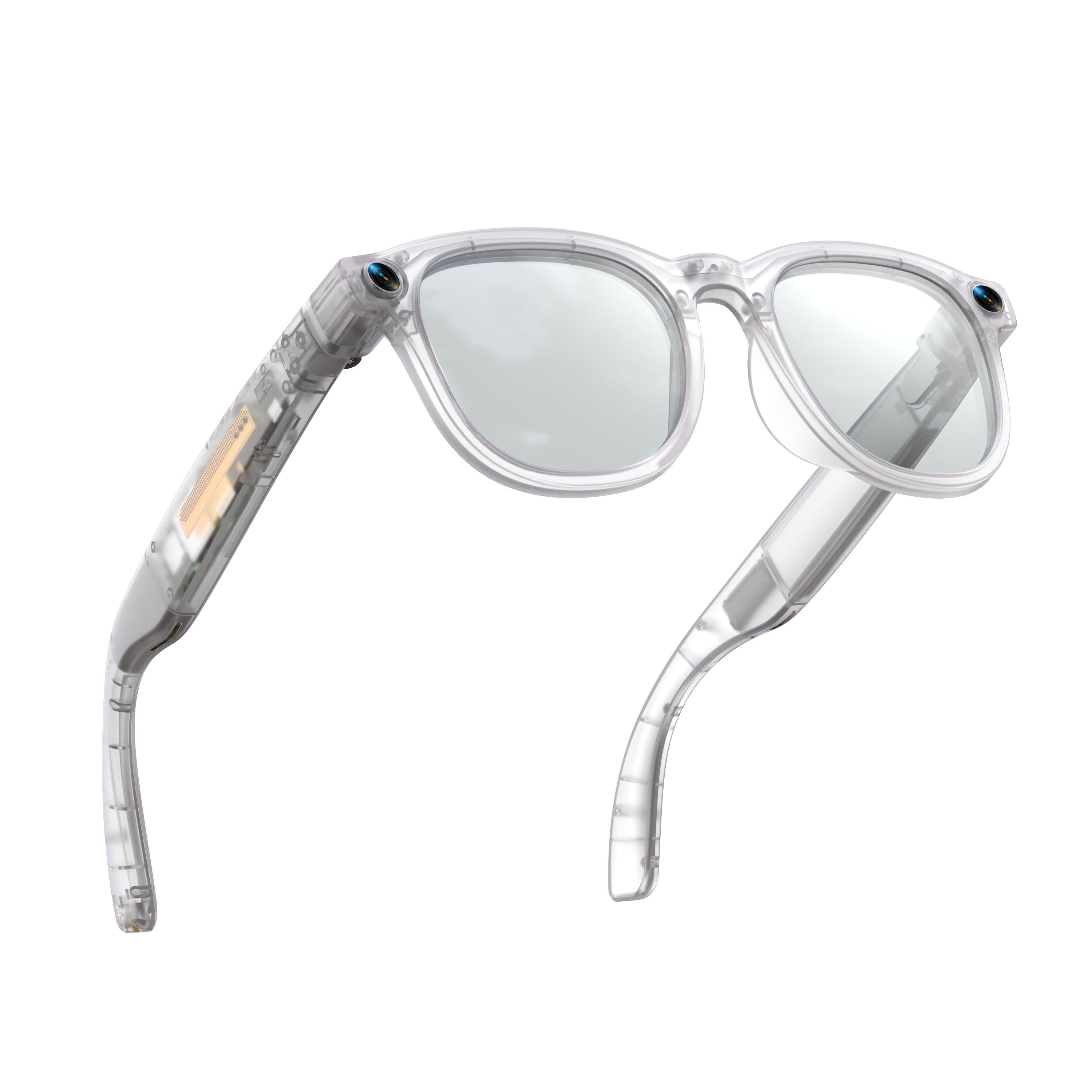AI Smart Glasses with Camera,8MP HD 1080P Camera Glasses ,Video Recording Glasses[Clear]
